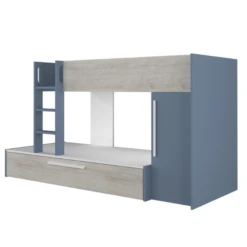 Stapelbed Fleur Met Kast & Bedlade - Blauw -Kinderkamer Meubelen Ontwerp zonder titel 2022 10 24T145101.917 d77e