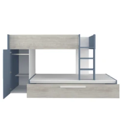 Stapelbed Fleur Met Kast & Bedlade - Blauw -Kinderkamer Meubelen Ontwerp zonder titel 2022 10 24T145228.344 032d