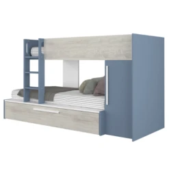 Stapelbed Fleur Met Kast & Bedlade - Blauw -Kinderkamer Meubelen Ontwerp zonder titel 2022 10 24T145322.224 a4e1