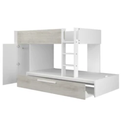 Stapelbed Fleur Met Kast & Bedlade - Wit -Kinderkamer Meubelen Ontwerp zonder titel 2022 10 24T150906.364 4f75