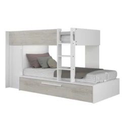 Stapelbed Fleur Met Kast & Bedlade - Wit -Kinderkamer Meubelen Ontwerp zonder titel 2022 10 24T151016.806 822a