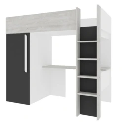 Hoogslaper Bo9 90x200 Cm Met Bureau & Kast - Antraciet 17 Hoogslaper Bo9 90x200 Cm Met Bureau & Kast - Antraciet -Kinderkamer Meubelen Ontwerp zonder titel 2022 10 25T081509.044 16db