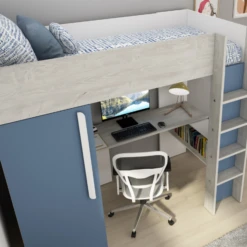 Hoogslaper Bo9 90x200 Cm Met Bureau & Kast - Blauw -Kinderkamer Meubelen Ontwerp zonder titel 2022 10 25T082338.075 a4f4