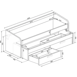 Bed Bo12 Met Onderschuifbed En Lades- Wit 10 Bed Bo12 Met Onderschuifbed En Lades- Wit -Kinderkamer Meubelen Ontwerp zonder titel 2022 10 25T093634.843 91d8