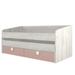 Bed Bo12 Met Onderschuifbed En 2 Lades - Oudroze -Kinderkamer Meubelen Ontwerp zonder titel 2022 10 25T093840.139 4d87