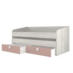 Bed Bo12 Met Onderschuifbed En 2 Lades - Oudroze -Kinderkamer Meubelen Ontwerp zonder titel 2022 10 25T093901.172 9824
