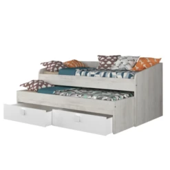 Bed Bo12 Met Onderschuifbed En 2 Lades - Wit -Kinderkamer Meubelen Ontwerp zonder titel 2022 10 25T094249.801 f0ed