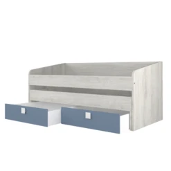 Bed Bo12 Met Onderschuifbed En 2 Lades - Blauw -Kinderkamer Meubelen Ontwerp zonder titel 2022 11 02T163415.618 c904
