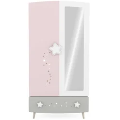 Kleerkast Stellar | 95 X 51,6 X 186,8 Cm | Melaminecoating 17 Kleerkast Stellar | 95 X 51,6 X 186,8 Cm | Melaminecoating -Kinderkamer Meubelen Ontwerp zonder titel 2023 04 17T111343.171 b2da