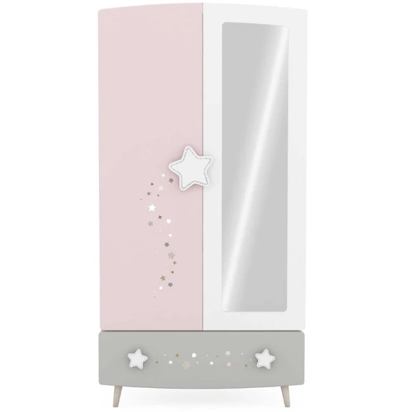 Kleerkast Stellar | 95 X 51,6 X 186,8 Cm | Melaminecoating 9 Kleerkast Stellar | 95 X 51,6 X 186,8 Cm | Melaminecoating - Afbeelding 9