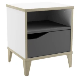 Nachtkastje Gerry-lichtgrijs/mat Wit/Kronberg Eik -Kinderkamer Meubelen Ontwerp zonder titel 2023 04 17T163552.567 04b2