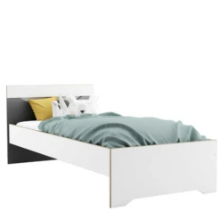 Bed Gerry 90 X 190/200 Cm Zonder Bedlade-lichtgrijs/mat Wit/Kronberg Eik -Kinderkamer Meubelen Ontwerp zonder titel 2023 04 18T082121.718 098d