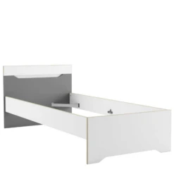 Bed Gerry 90 X 190/200 Cm Zonder Bedlade-lichtgrijs/mat Wit/Kronberg Eik -Kinderkamer Meubelen Ontwerp zonder titel 2023 04 18T082456.089 9553