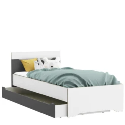 Bedlade Gerry 90 X 190-lichtgrijs/mat Wit -Kinderkamer Meubelen Ontwerp zonder titel 2023 04 18T083654.383 8948