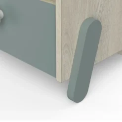 Nachtkastje Ilyas-Topanga Eik/grijsgroen -Kinderkamer Meubelen Ontwerp zonder titel 2023 04 24T161303.476 b0f0