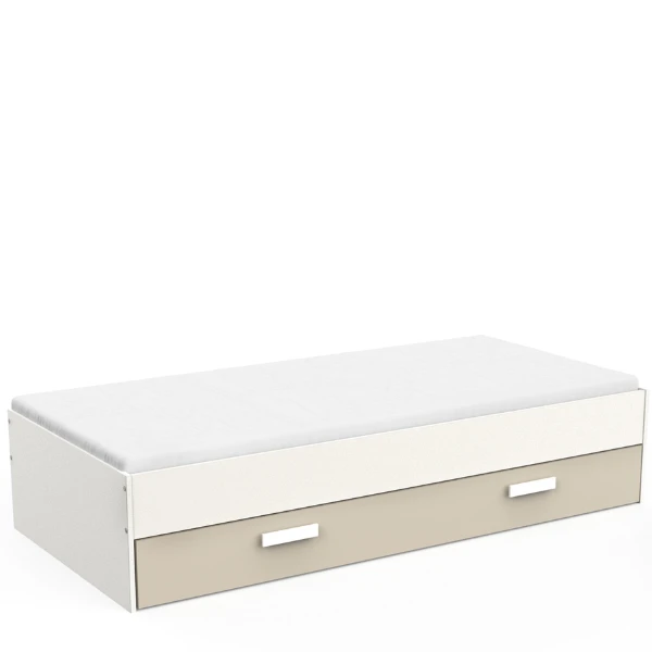 Bedlade Tidelle 90 X 200 Cm-mat Wit/beige 8 Bedlade Tidelle 90 X 200 Cm-mat Wit/beige - Afbeelding 8