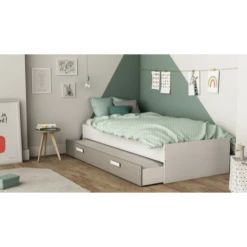 Bedlade Tidelle 90 X 200 Cm-mat Wit/beige 12 Bedlade Tidelle 90 X 200 Cm-mat Wit/beige -Kinderkamer Meubelen Ontwerp zonder titel 2023 04 25T095145.607 fdbb