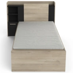 Bed Liva 90 X 190 Cm-Kronberg Eik/matzwart -Kinderkamer Meubelen Ontwerp zonder titel 2023 04 27T080618.054 1 eae2