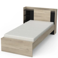 Bed Liva 90 X 190 Cm-Kronberg Eik/matzwart -Kinderkamer Meubelen Ontwerp zonder titel 2023 04 27T080736.406 1 7d4f