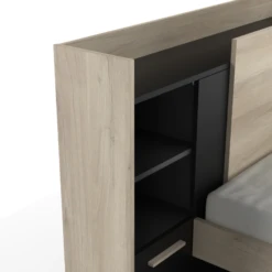 Bed Liva 90 X 190 Cm-Kronberg Eik/matzwart -Kinderkamer Meubelen Ontwerp zonder titel 2023 04 27T081112.262 6c87