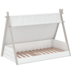 Tipibed Dreamcatcher 70 X 140 Cm-mat Wit/taupe/ecru -Kinderkamer Meubelen Ontwerp zonder titel 2023 04 28T145028.566 6b06