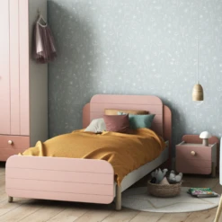 Nachtkastje Janne 1 Lade-mat Roze/mat Wit -Kinderkamer Meubelen Ontwerp zonder titel 2023 05 05T114128.752 aea5