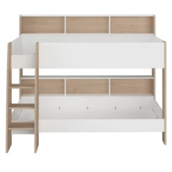 Stapelbed Shelby 90x200cm Met Opbergruimte - Wit/eik -Kinderkamer Meubelen Ontwerp zonder titel 2023 06 16T142555.533 f5f8