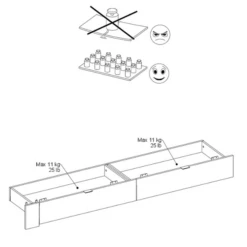 Set Van Bedlades Ponte - Zwart -Kinderkamer Meubelen Ontwerp zonder titel 2023 06 27T134136.938 d6ba