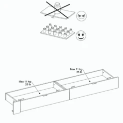 Set Van Bedlades Ponte - Hoogglans Wit -Kinderkamer Meubelen Ontwerp zonder titel 2023 06 27T135115.801 99b7