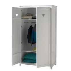 Kinderkamercombinatie Amori 2 (incl.lattenbodem)-wit -Kinderkamer Meubelen Ontwerp zonder titel 2023 08 24T100238.946 27bc