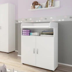 Commode Halula Met Luierplank En Wandplank-wit -Kinderkamer Meubelen Ontwerp zonder titel 2023 08 25T084831.381 1 cac0