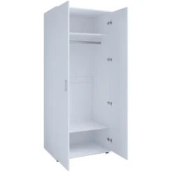 Kleerkast Halula 2 Deuren 1 Kledingroede En 2 Legplanken-wit -Kinderkamer Meubelen Ontwerp zonder titel 2023 08 25T115814.455 7685