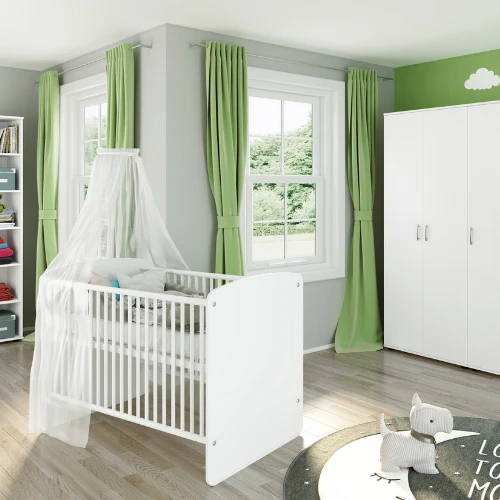 Babybed Halula 70x140 Cm-wit 2 Babybed Halula 70x140 Cm-wit - Afbeelding 2