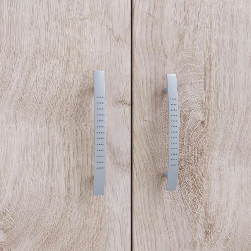 Kleerkast Halula 2 Deuren 1 Kledingroede En 2 Legplanken-eik/wit 4 Kleerkast Halula 2 Deuren 1 Kledingroede En 2 Legplanken-eik/wit - Afbeelding 4