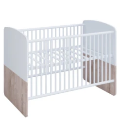 Babybed Halula 70x140 Cm-wit/eik -Kinderkamer Meubelen Ontwerp zonder titel 2023 08 28T094428.216 58f4
