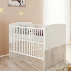 Babybed Halula 70x140 Cm-wit/eik -Kinderkamer Meubelen Ontwerp zonder titel 2023 08 28T094501.903 fbf6