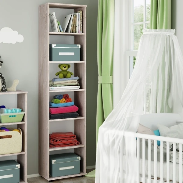 Opbergkast Halula 197 Cm 5 Legplanken-eik 5 Opbergkast Halula 197 Cm 5 Legplanken-eik - Afbeelding 5