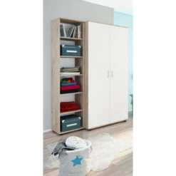 Opbergkast Halula 197 Cm 5 Legplanken-eik 8 Opbergkast Halula 197 Cm 5 Legplanken-eik -Kinderkamer Meubelen Ontwerp zonder titel 2023 08 31T084019.480 0095