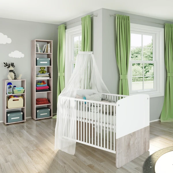 Opbergkast Halula 197 Cm 5 Legplanken-eik 2 Opbergkast Halula 197 Cm 5 Legplanken-eik - Afbeelding 2