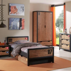 Kinderkamercombinatie Alex 1 (incl.lattenbodem)-massieve Den -Kinderkamer Meubelen Ontwerp zonder titel 2023 09 13T160739.283 2ba2