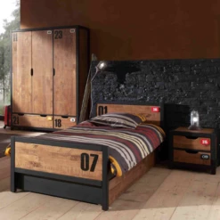 Kinderkamercombinatie Alex 3 (incl.lattenbodem)-massief Dennenhout -Kinderkamer Meubelen Ontwerp zonder titel 2023 09 14T164643.250 1 1b8c