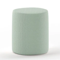 Nachttafeltje / Poef Maeva 41x41cm - Groene Bouclé Stof -Kinderkamer Meubelen Ontwerp zonder titel 2023 09 14T165700.141 6dfa