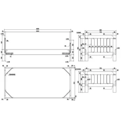 Kinderkamercombinatie Lewis 3 (incl. Lattenbodem)-wit -Kinderkamer Meubelen Ontwerp zonder titel 2023 09 18T094548.726 e266