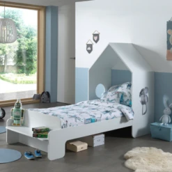 Bedhuisje 90x200 Cm (incl. Lattenbodem) En Kleerkast Casami-grijs/wit -Kinderkamer Meubelen Ontwerp zonder titel 2023 09 18T135901.108 24cb