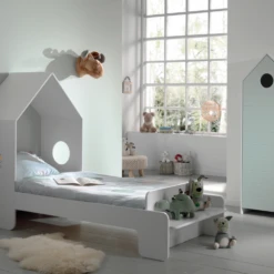 Bedhuisje 90x200 Cm (incl. Lattenbodem) En Kleerkast Casami-muntgroen/wit -Kinderkamer Meubelen Ontwerp zonder titel 2023 09 18T143218.665 1 6c29