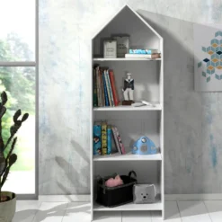 2 Kledingkasten + Boekenkast Casami - Wit/roze -Kinderkamer Meubelen Ontwerp zonder titel 2023 09 18T151555.724 5314