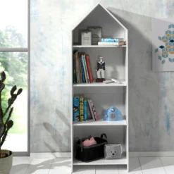 2 Kledingkasten + Boekenkast Casami - Muntgroen/wit/grijs -Kinderkamer Meubelen Ontwerp zonder titel 2023 09 18T153117.073 42dc