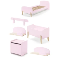 Kinderkamercombinatie 7 Kiddy-roze