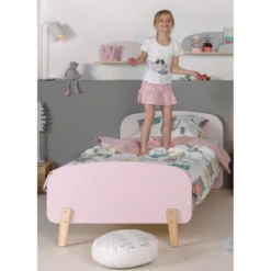 Kinderbed 90x200 Cm Met Lattenbodem En Nachtkastje Kiddy-roze -Kinderkamer Meubelen Ontwerp zonder titel 2023 09 20T141834.280 a21a