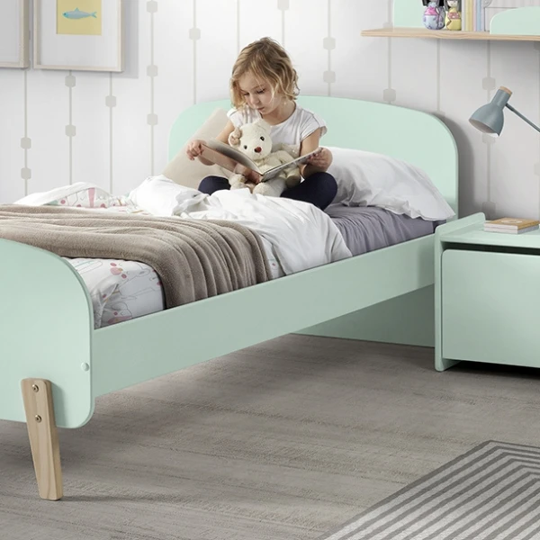 Kinderbed 90x200 Cm Met Lattenbodem En Nachtkastje Kiddy-muntgroen 8 Kinderbed 90x200 Cm Met Lattenbodem En Nachtkastje Kiddy-muntgroen - Afbeelding 8